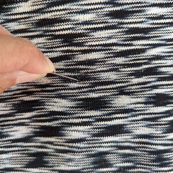 Trina Turk Fitted Knit Jersey Dress S Boho Chic Rebel Punk Edgy Soft Goth - Picture 11 of 11